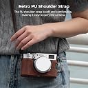 SmallRig Brown Leather Half Case Kit with Shoulder Strap, Retro Style Camera Case for FUJIFILM X100VI - 4699 gallery image