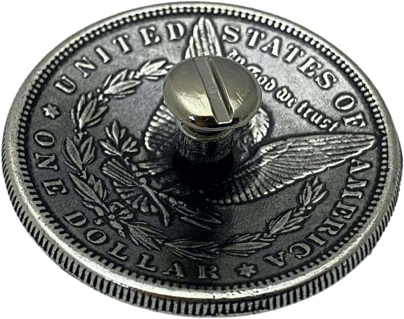 Morgan Silver Dollar Screw Back Conchos - 1 1/2"- 4 Pack