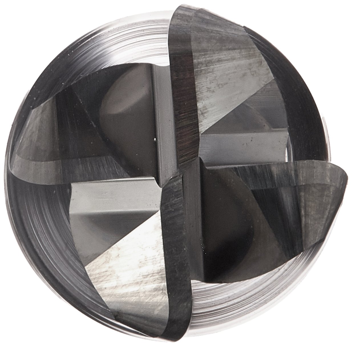 Kodiak Cutting Tools KCT152249 USA Made Solid Carbide 0.06" Corner Radius End Mill with 3/8" Shank Diameter, 4 Flute, 1" Length of Cut, 2-1/2" Overall Length