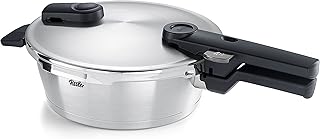 Fissler Vitaquick Premium/Pressure Frying Pan (2.5 L, Diameter 22 cm) Stainless Steel Pressure Cooker, 2 Cooking Levels, M…