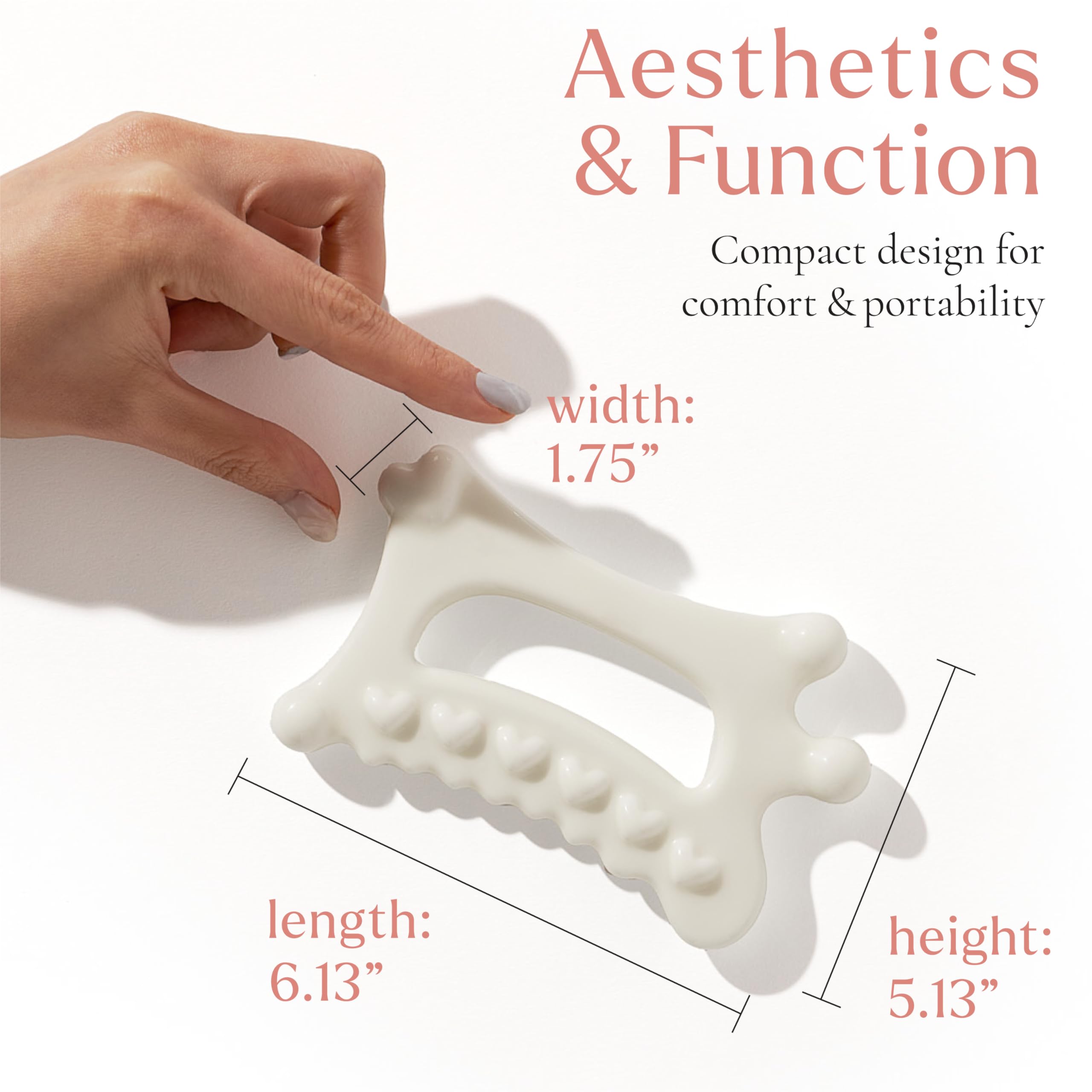 byAVA Ceramic Gua Sha Tool for Face and Body, Lymphatic Drainage Massager