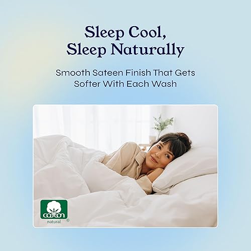 Miniatura 4 de Juego de sábanas de 400 hilos y 6 piezas, tamaño King, con 4 fundas de almohada, ropa de cama de 100% algodón con tejido satinado, color azul marino