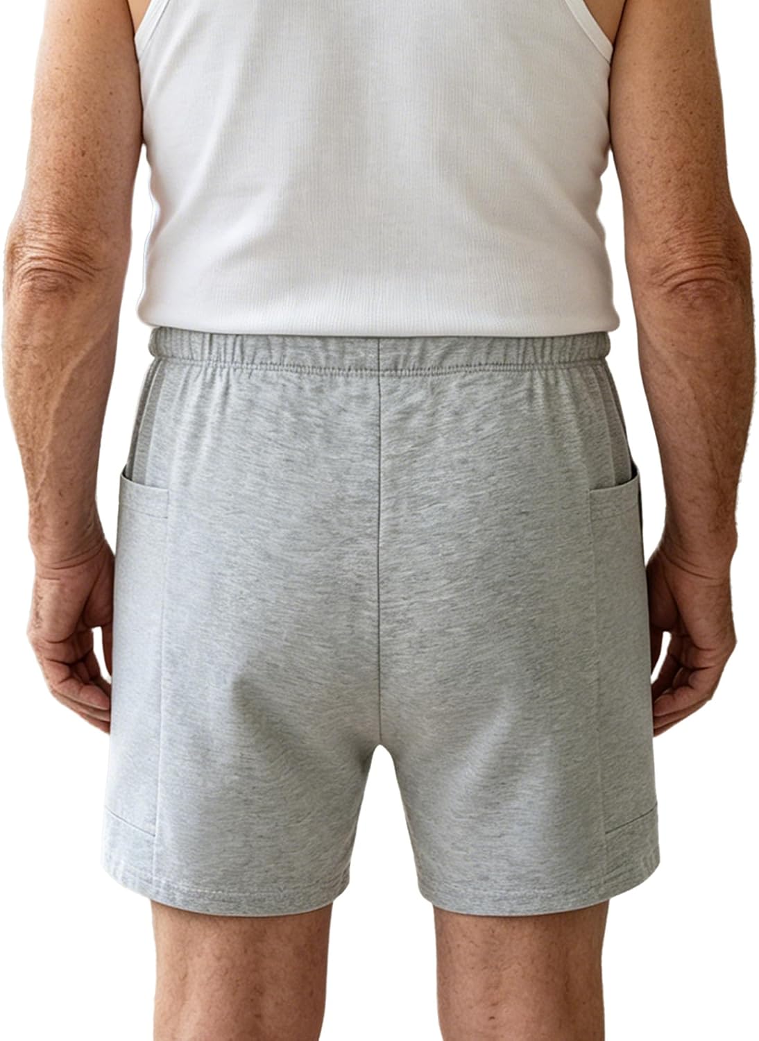 Women Men Double Pocket Urine Bag Pants Ostomy Drainage Trousers Post-Surgery Recovery Shorts