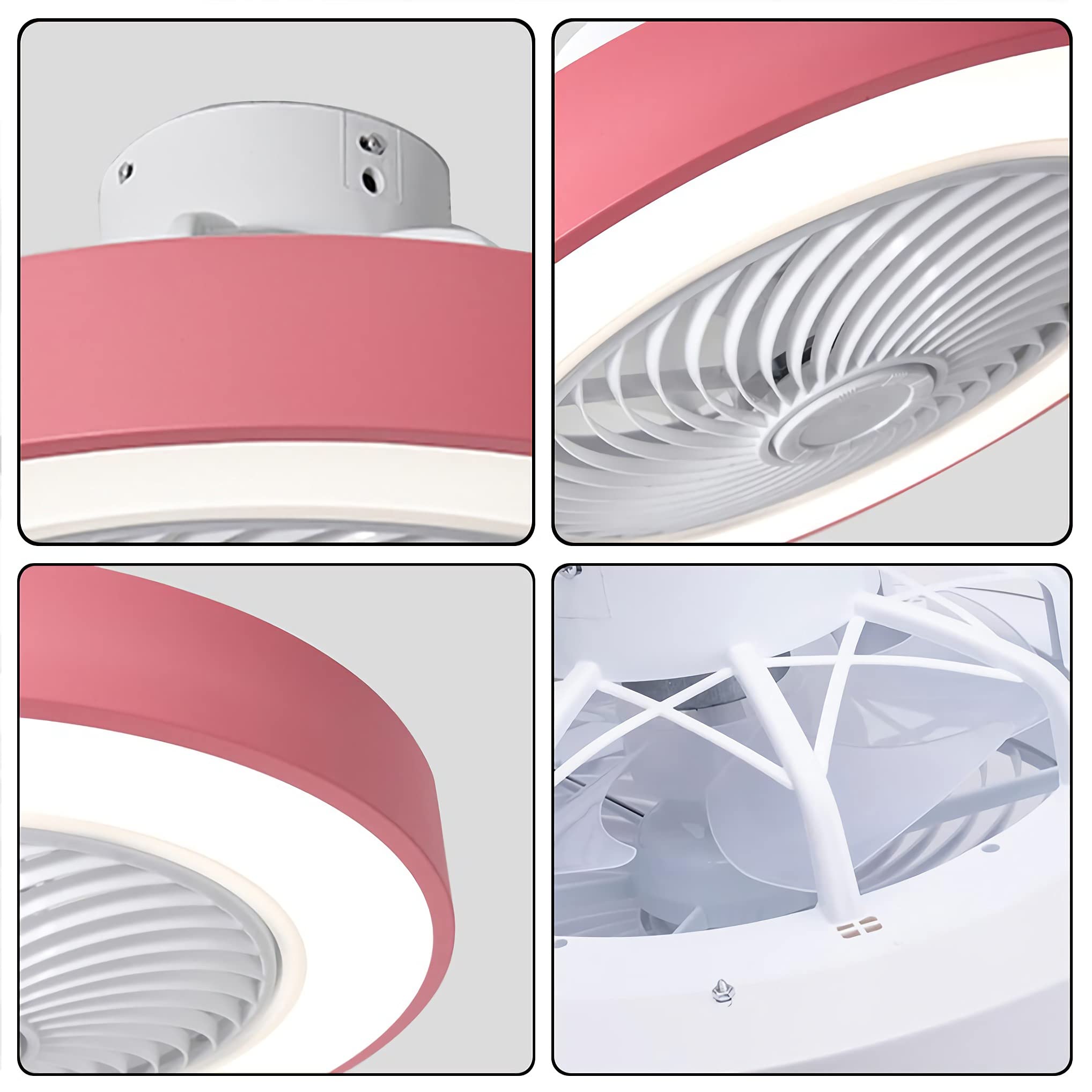 Ventilatore da soffitto a Gabbia retrò con Luce, ventilatori