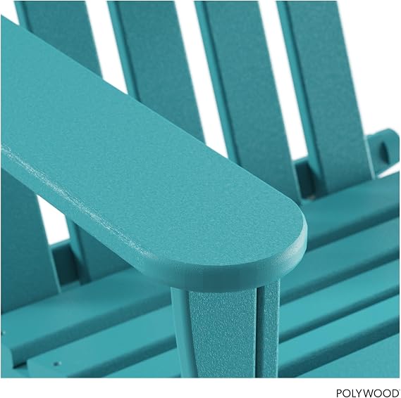 POLYWOOD AD5030AR Classic Folding Adirondack Chair, Height: 35.00 - Width: 29 - Depth: 35.00, Aruba