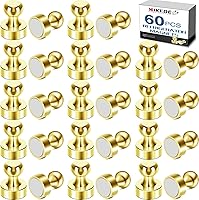 Vista 1 de MIKEDE Imanes para Nevera y Pizarra - Oro, Paquete de 60