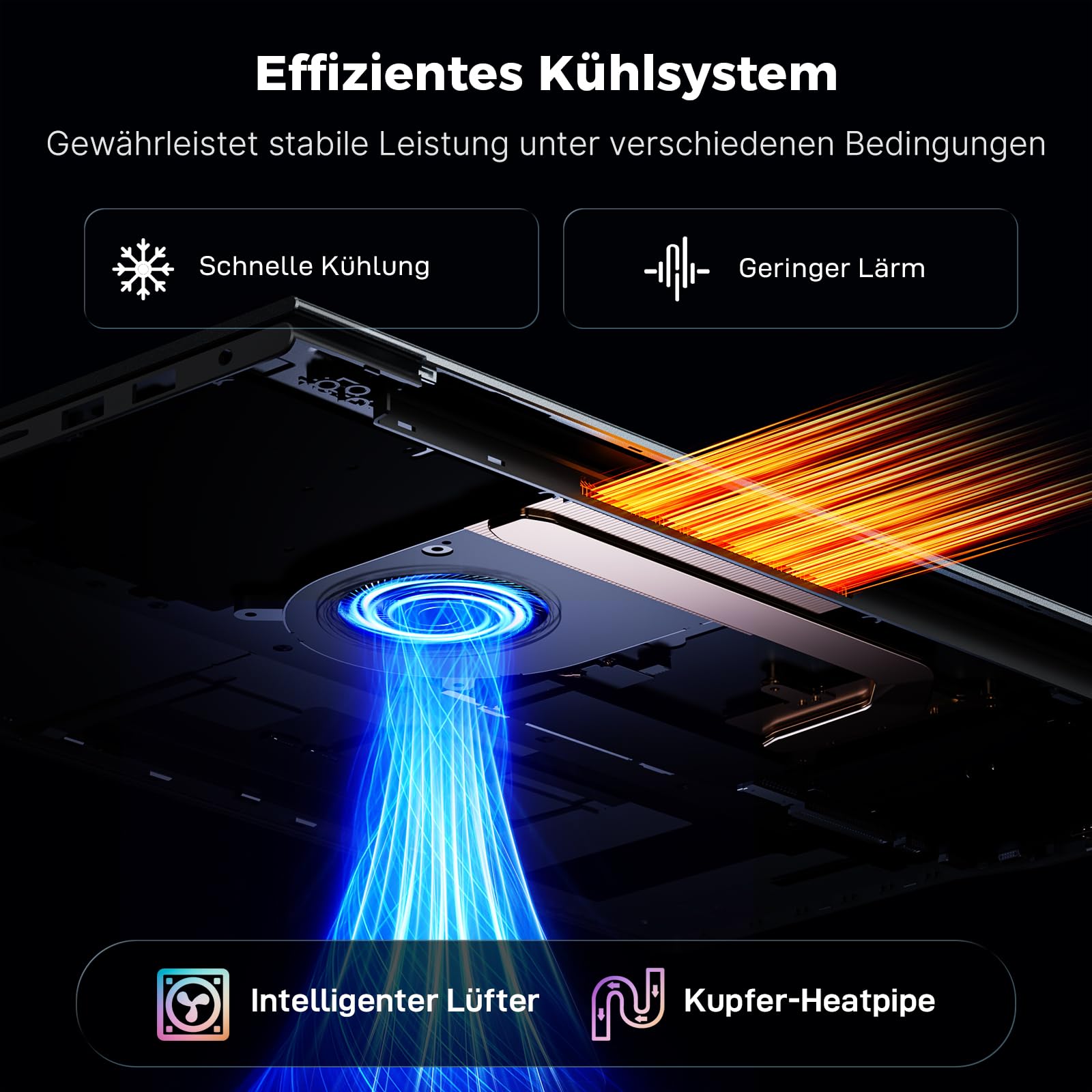 BMAX Laptop 15.6 Zoll Full HD Display N95 CPU 4 x 3.4 GHz 512GB SSD 12GB LPDDR5 USB3.2x2 HDMI Webcam Bluetooth WLAN Win11 Pro 64 Bit Notebook für Schüler und Büro mit Deutsche Tastaturschutzfolie