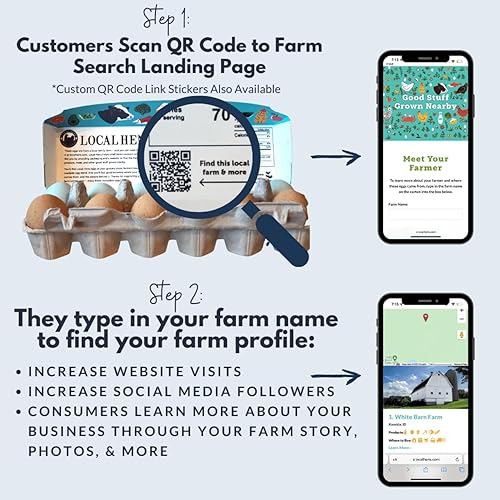 Miniatura 6 de Local Hens - Caja híbrida grande de 12 huevos, 50 unidades