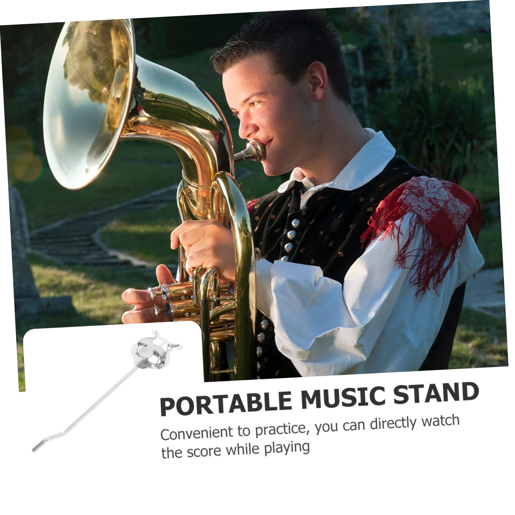 HEMOTON 3 Pezzi Di Supporto Per Spartiti Musicali Per Strumenti in Ottone Supporto Per Spartiti Per Tuba Compatto E Pratico