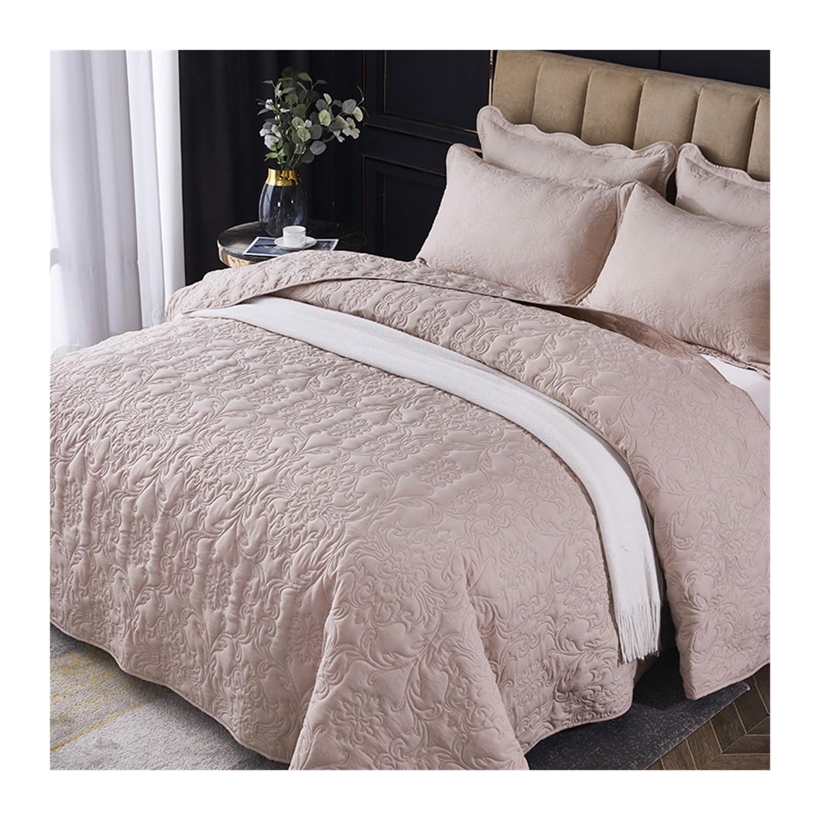 Literie à carreaux lavable pour rafraîchir une décoration de chambre fatiguée