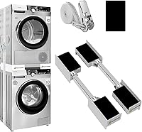 Vista 1 de Washer Dryer Stacking Kit, Universal Stacking Kit for Washer and Dryer, Adjustable 29"/28"/27"/26"/25"/24" Stackable Stacking Kit Replacement with