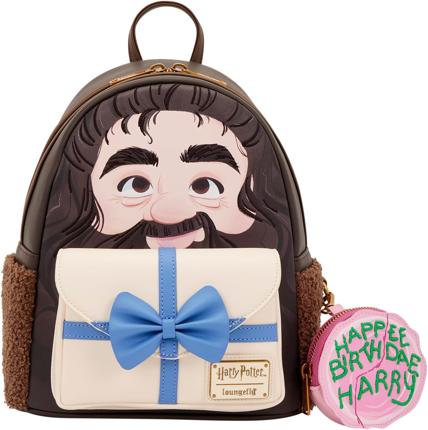 Loungefly Warner Bros.: Harry Potter - Hagrid - Birthday Cake - Mini Backpack with Coin Bag - Collectible Bags