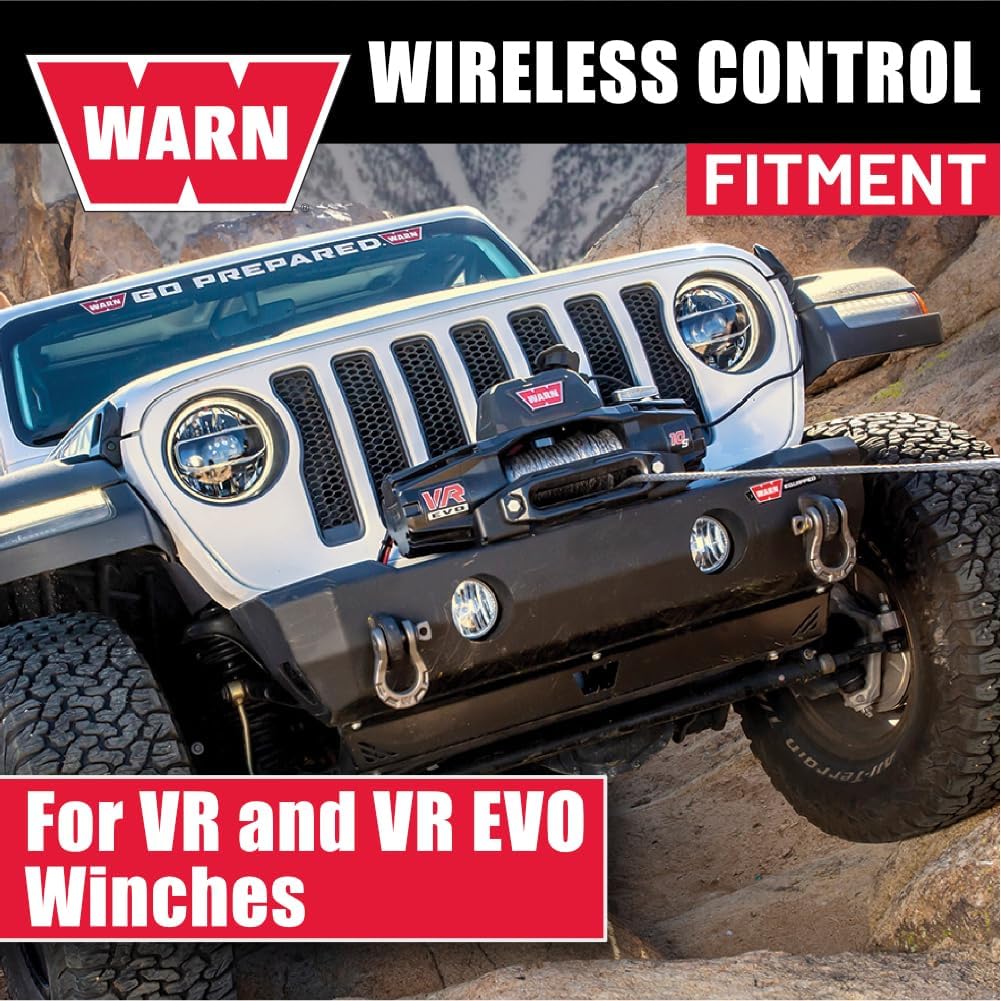 WARN 107765 Winch Cover for WARN VR and VR EVO Series Winches – Premium, Durable Black Protective Cover for Weather, UV, and Trail Damage