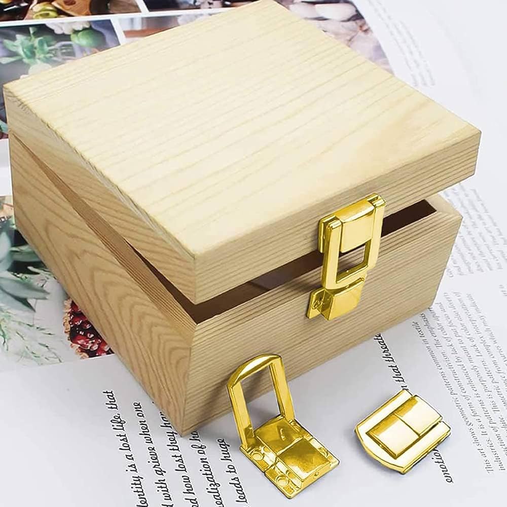 Ganci Di Chiusura Con Chiusura A Cerniera Per Scatola Di Legno - Foto 3