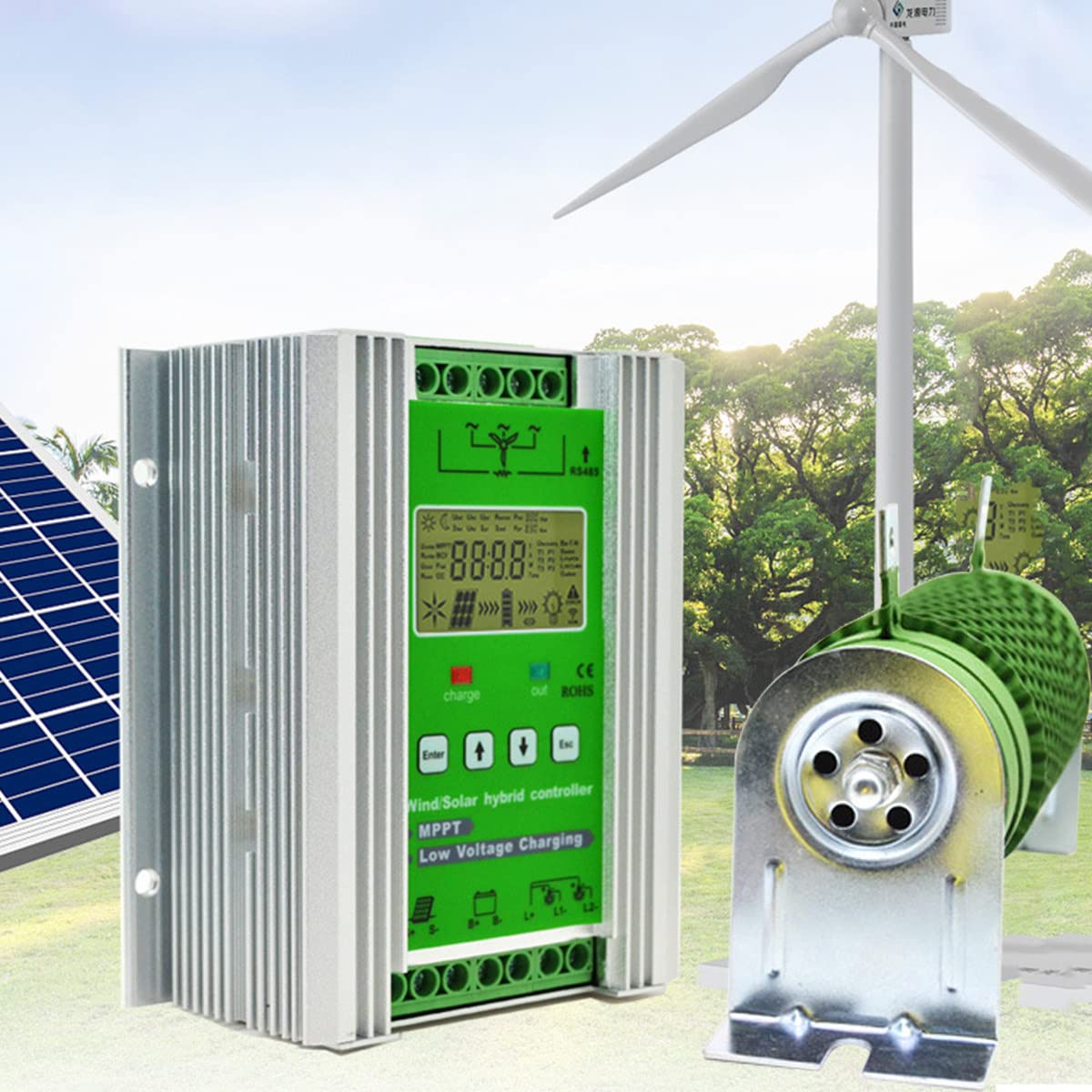 Chargeur Contrôleur Hybride éolien Et Panneau Solaire WWS10A 48V