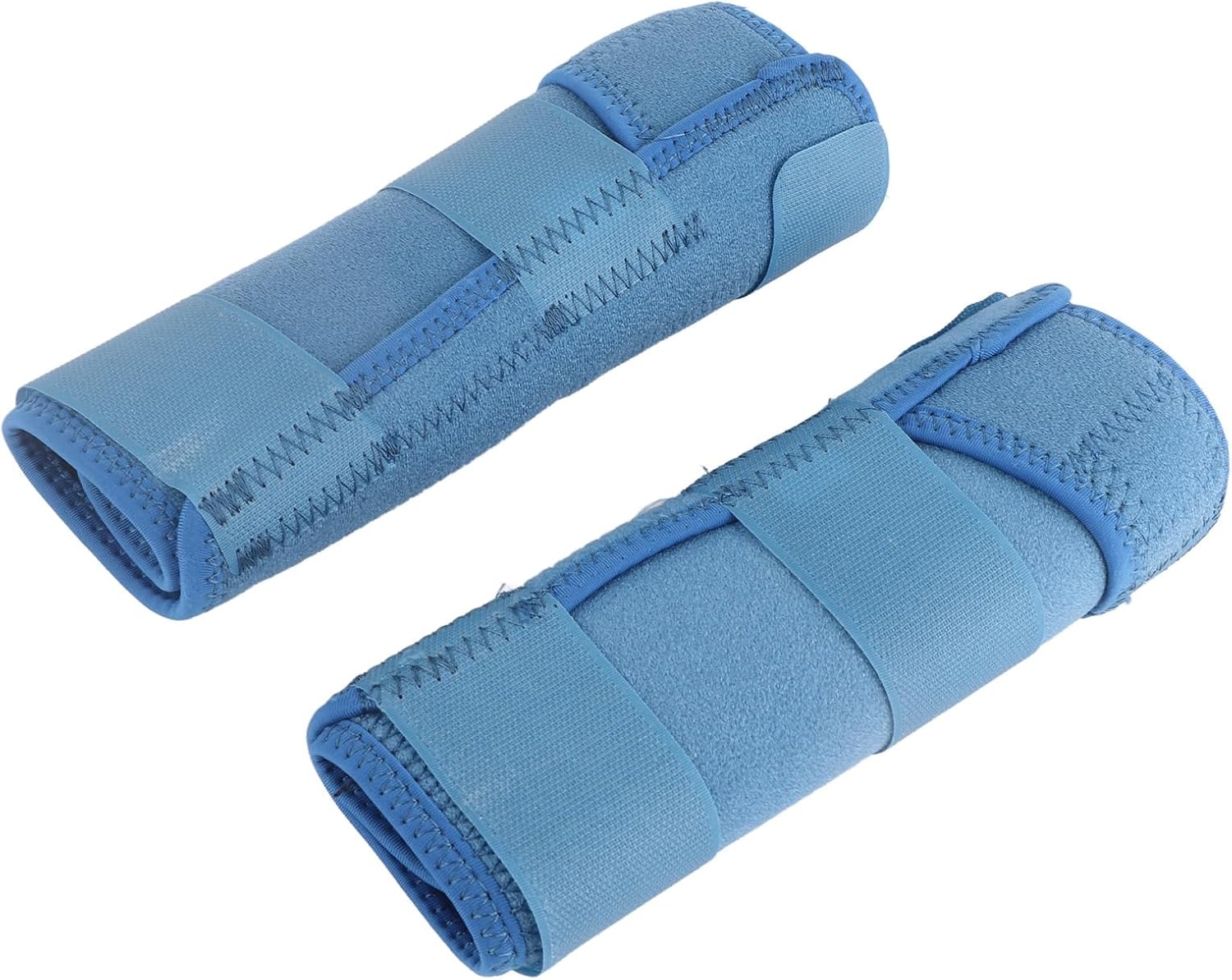 1 Pair Nylon Boots for Horse, Breathable Blue Sports Horse Boots Protective Horse Leg Wraps Horse Leggingswith Hook and Loop Horse Leg Boots