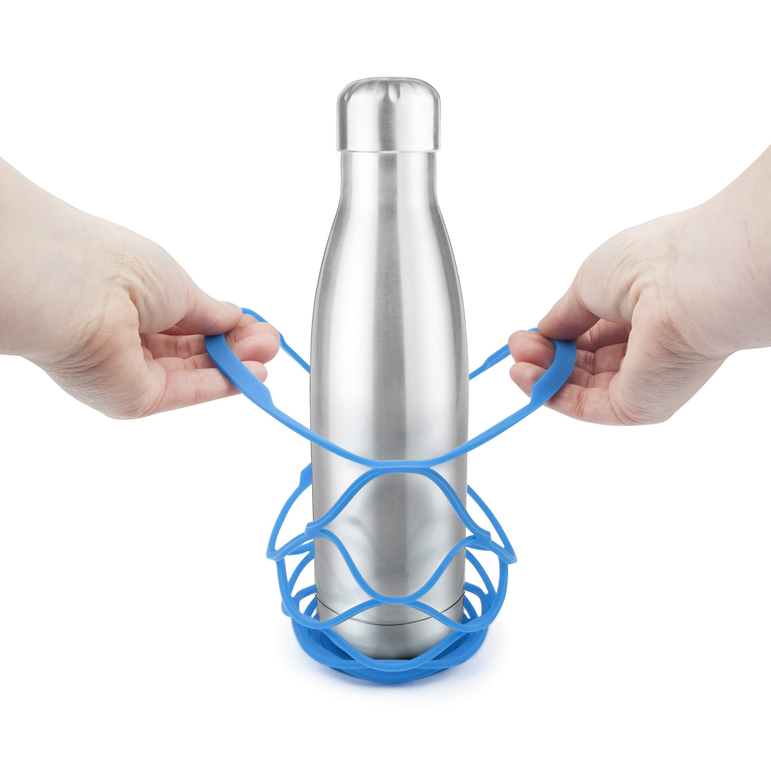 Final Touch Everyday Up & Away pieghevole sacchetto di bottiglia di silicone - blu (FTA1085)