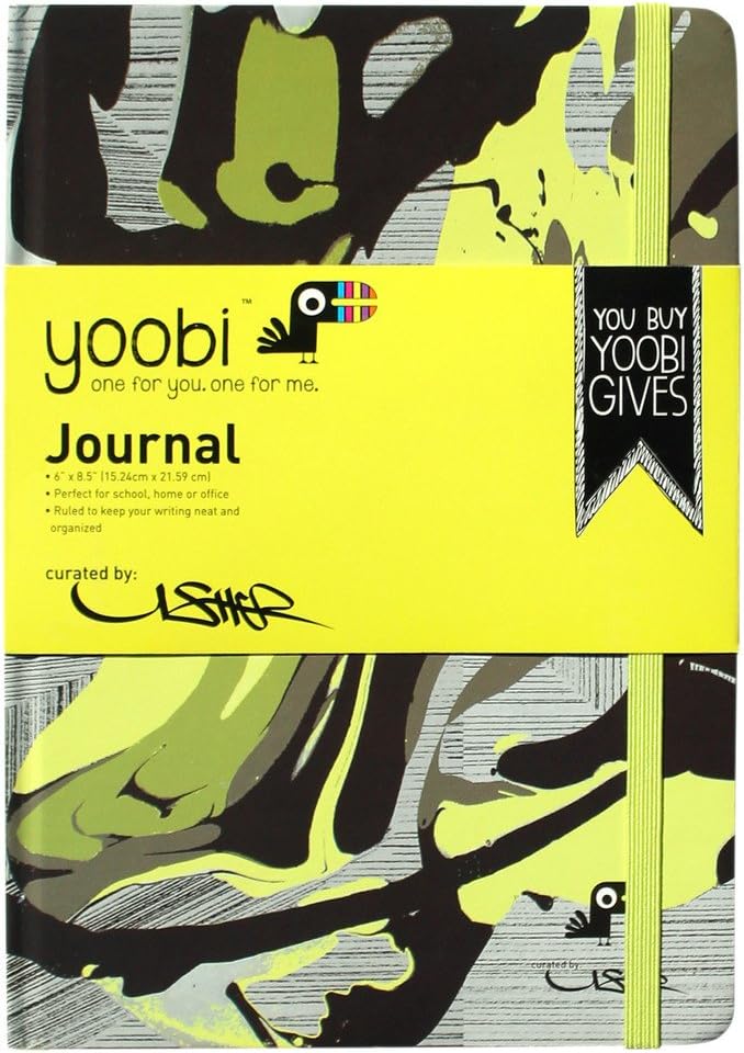 Yoobi by Usher Journal - Green Splatter Toy