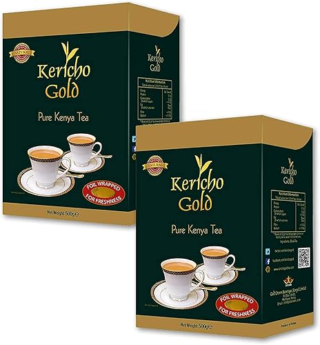 Kericho Gold Té negro de hojas sueltas - 17.64 oz (paquete de 2)