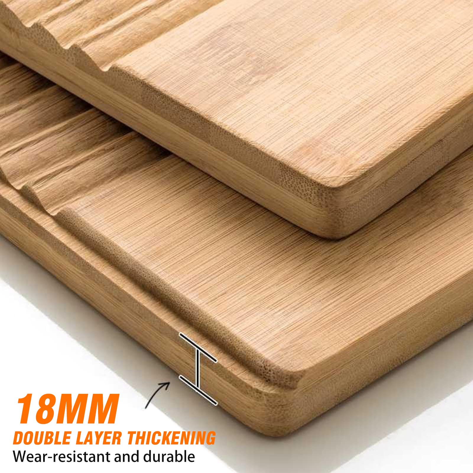 Fulenyi Tabla de Lavado Rectangular de Madera Rústica, Tabla de Ropa para Lavar, 40cm de Largo