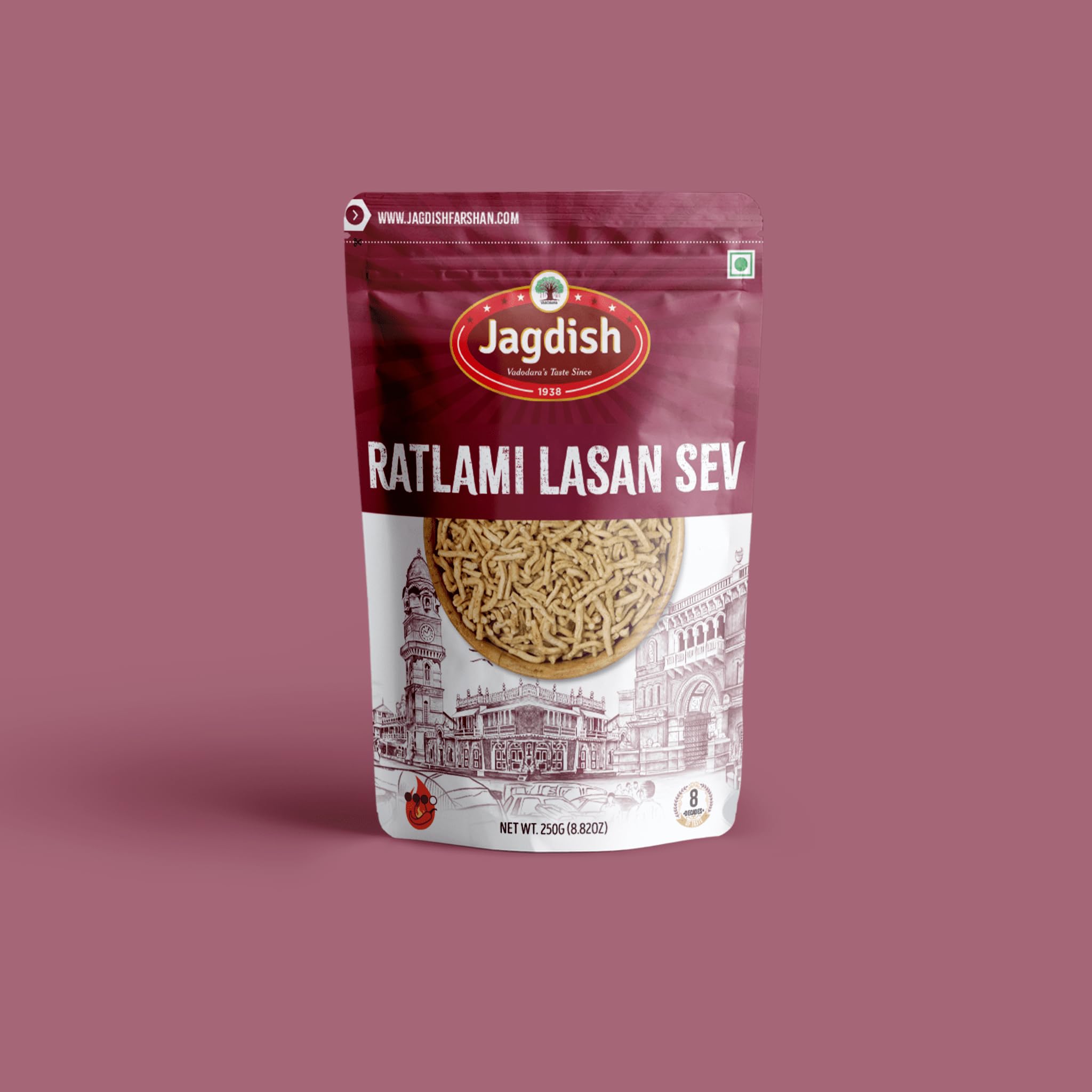 Jagdish Farshan Ratlami Sev Garlic Namkeen || 250 GMS Pack of 2 (B01G1TQTW6) Amazon Price History, Amazon Price Tracker