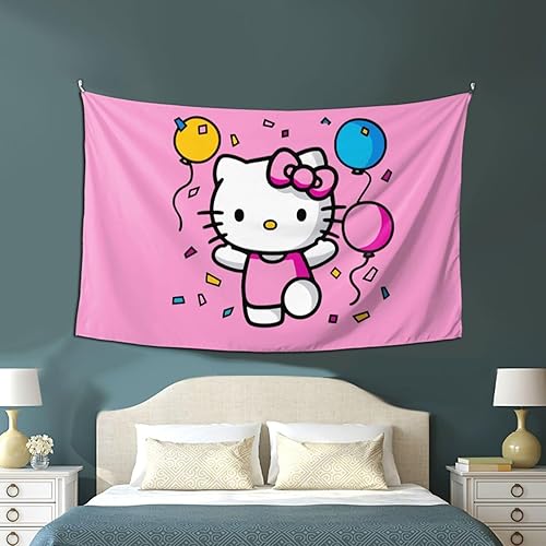 Miniatura 4 de IBOBFBG Bonito tapiz Kawaii de dibujos animados de anime de 60 x 40 pulgadas, decoración de pared para dormitorio, sala de estar, dormitorio, A3,