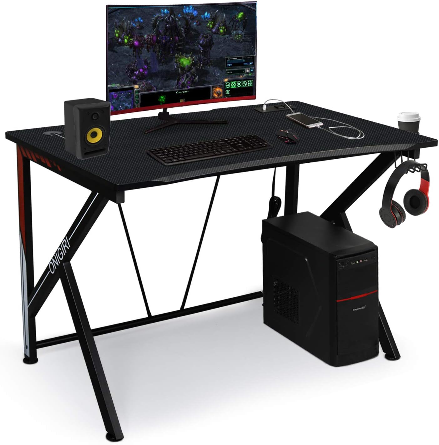LYNSLIM LINGQI Computer Desk (Red, Short) (LQ3)
