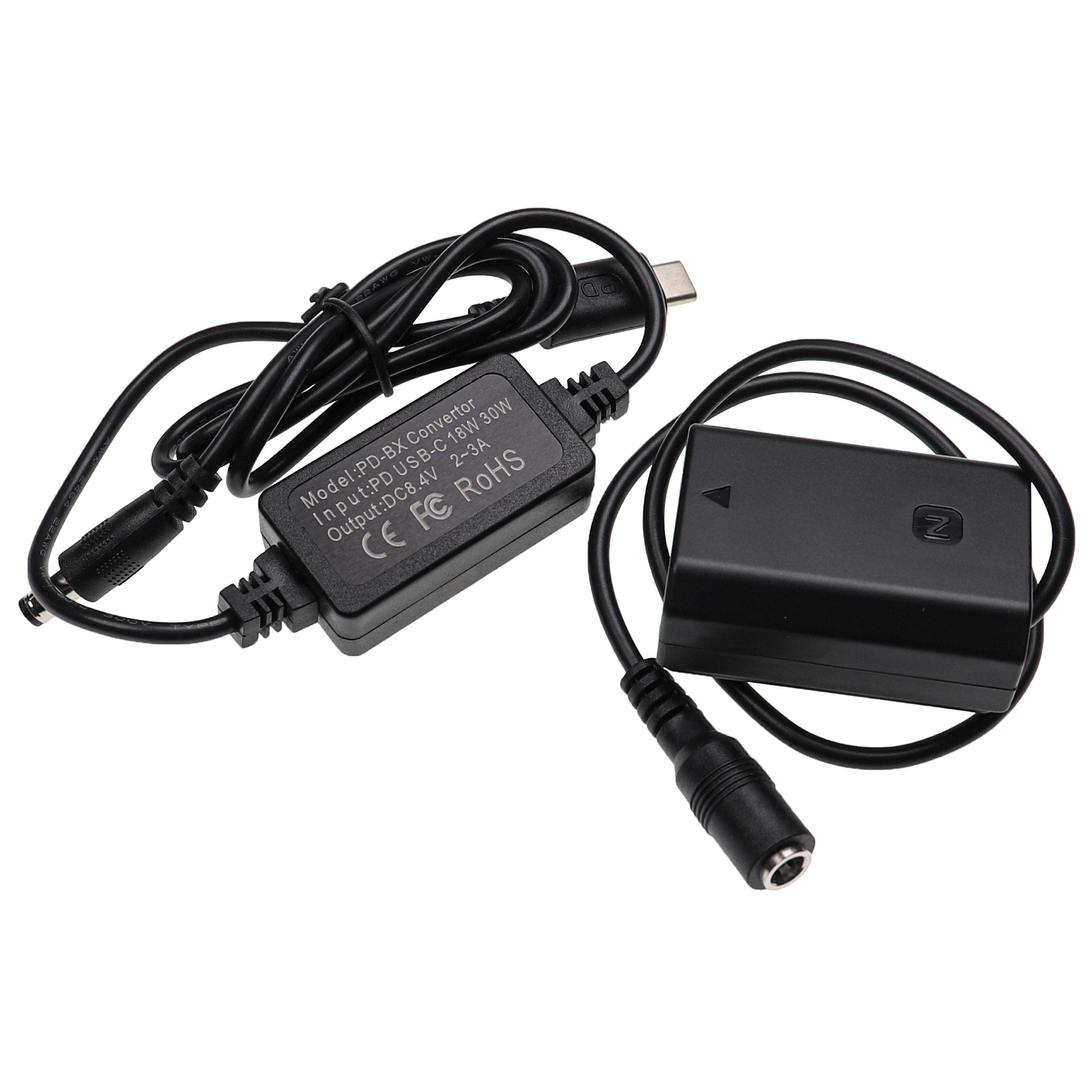 Vhbw Bloc D'Alimentation Chargeur Compatible Panasonic SDR-S25N SDR-S26 - Câble 2m