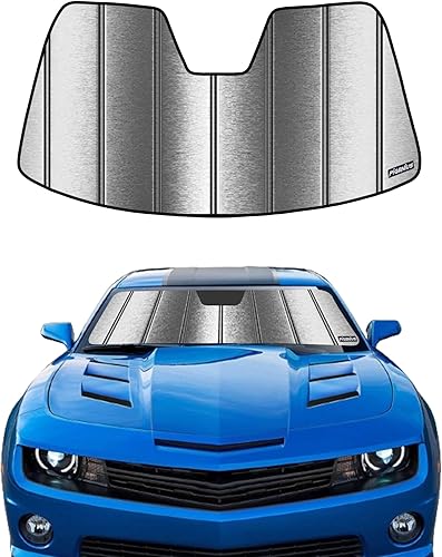 Parasol de parabrisas para Chevrolet Camaro Coupe 2010-2015, parasol personalizado para ventana delantera, metálico