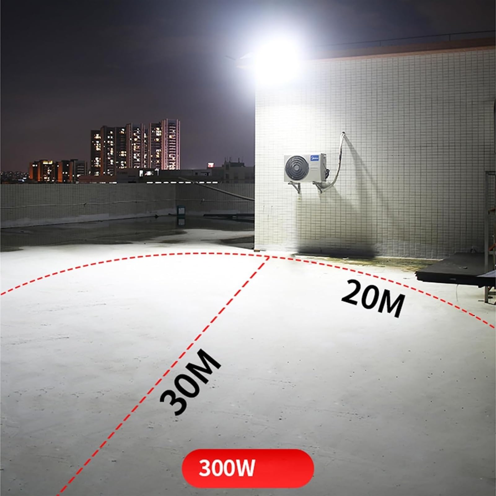 proyectores, Foco LED de 50-300W IP66 superbrillante Verdadero for jardín, Patio, garajes, almacén