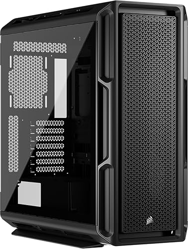 CORSAIR 5000T Mid-Tower ATX PC-Gehäuse – Abnehmbare Front- und Dach-Luftstrompaneele, Geräumiges Interieur, ASUS BTF, MSI Project Zero, Gigabyte Project Stealth – Schwarz - 5000T - Schwarz