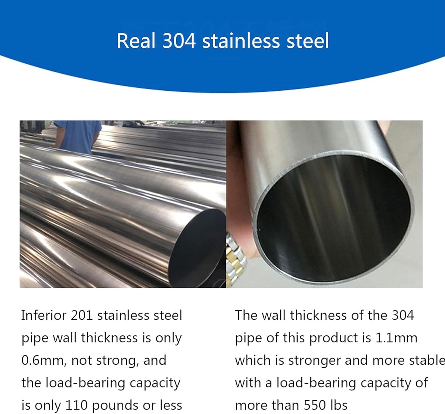 33/43/52/62 in High Above Ground Swimming Pool Ladder, Stainless Steel Safety Heavy Duty Ladder,2/3/4/5 Steps Ladder with Non-Slip Platform Steps,Max Load Capacity 500 Lb,62in