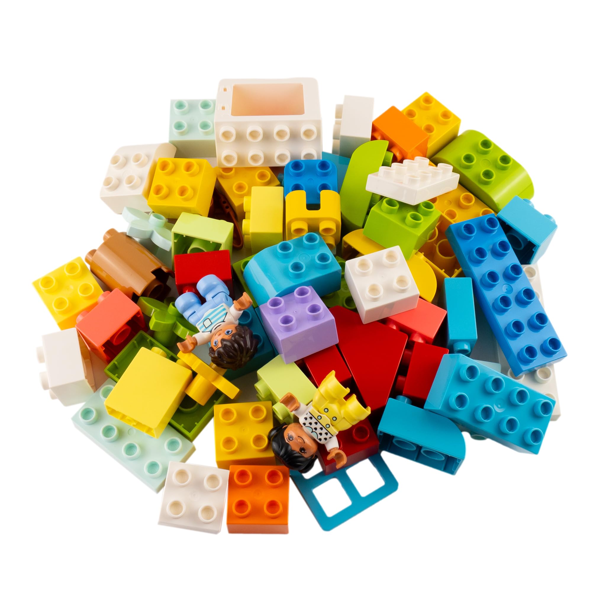 Lego DUPLO kolorowe kamienie mieszane – 60 sztuk – podstawowe klocki – pudełko z klockami – zabawka konstrukcyjna