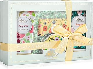 Hand Cream Gift Set-4 Pack Rose Scent Hand Cream Gifts for Women Include Hand lotion, Foot Cream, Soap, Scented Candles, Birthday Gifts for Her,Valentine's Mothers Day Christmas Gifts