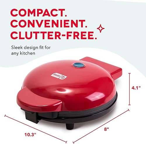 Miniatura 7 de DASH 8" Plancha eléctrica redonda Express para panqueques, galletas, hamburguesas, quesadillas, huevos y otros desayunos, almuerzos y refrigerios