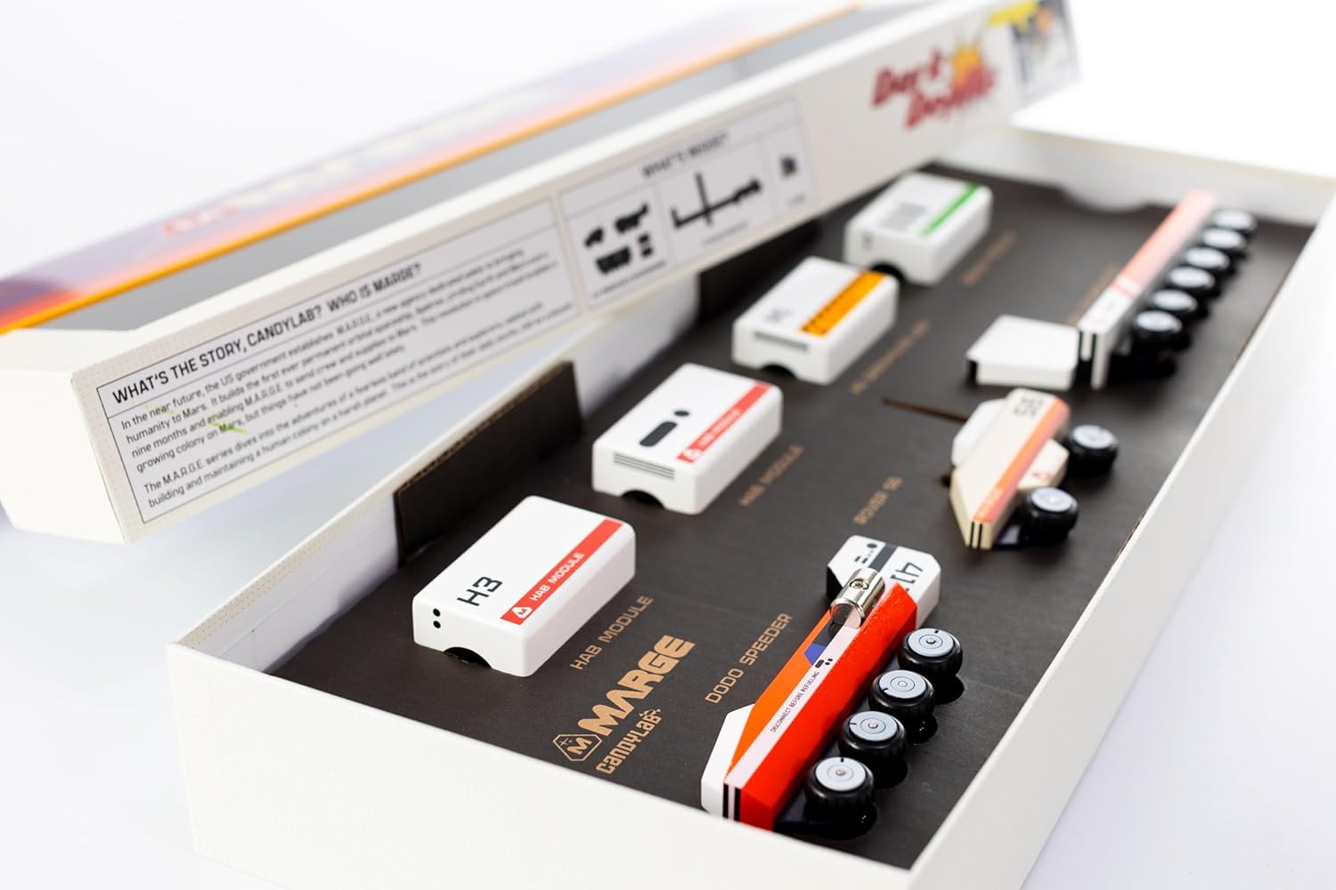 M.A.R.G.E. by Candylab Toys- Dark Depths Set, Handmade Wooden Vehicles with Puzzle Roads and Accessories