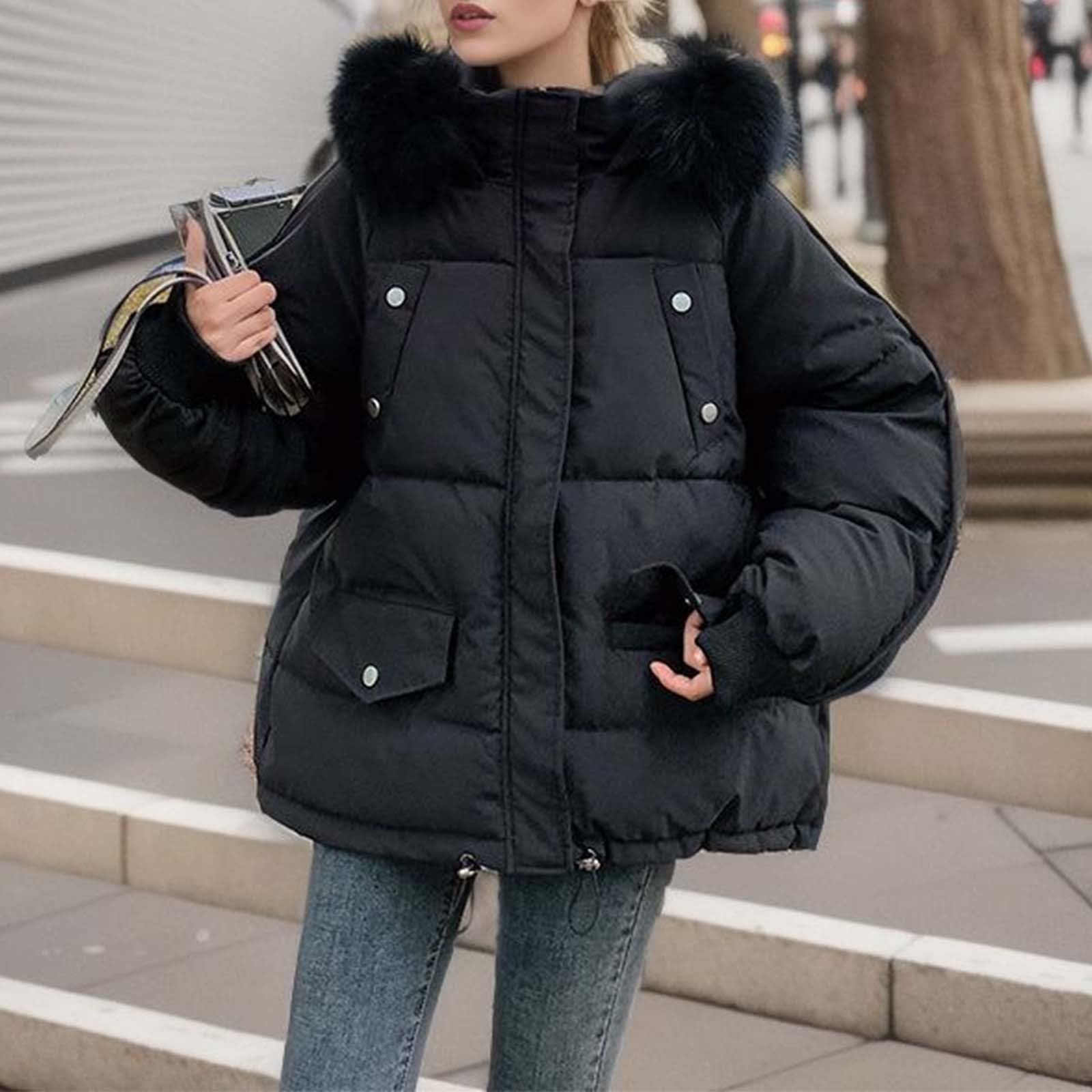 Anorak Mujer Chaqueta Mujer Chaqueton Plumas Invierno Chaquetas Para Chaqueta Ligera Chaquetas De Abrigo Plumas Pelo Chaquetones De Termica Acolchada Ligera Casaca Invierno Encerada Plumífero