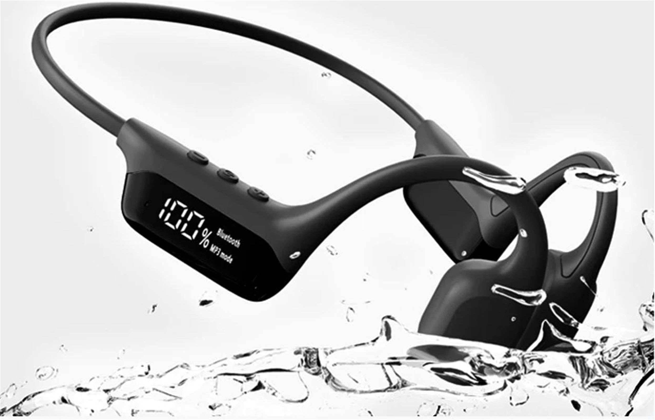 IPX8 Wodoodporny przewodnictwo kostne Bezprzewodowy zestaw słuchawkowy Bluetooth 5.4 + 32 GB RAM MP3 odtwarzacz HIFI Music Sport Swimming Headset z mikrofonem