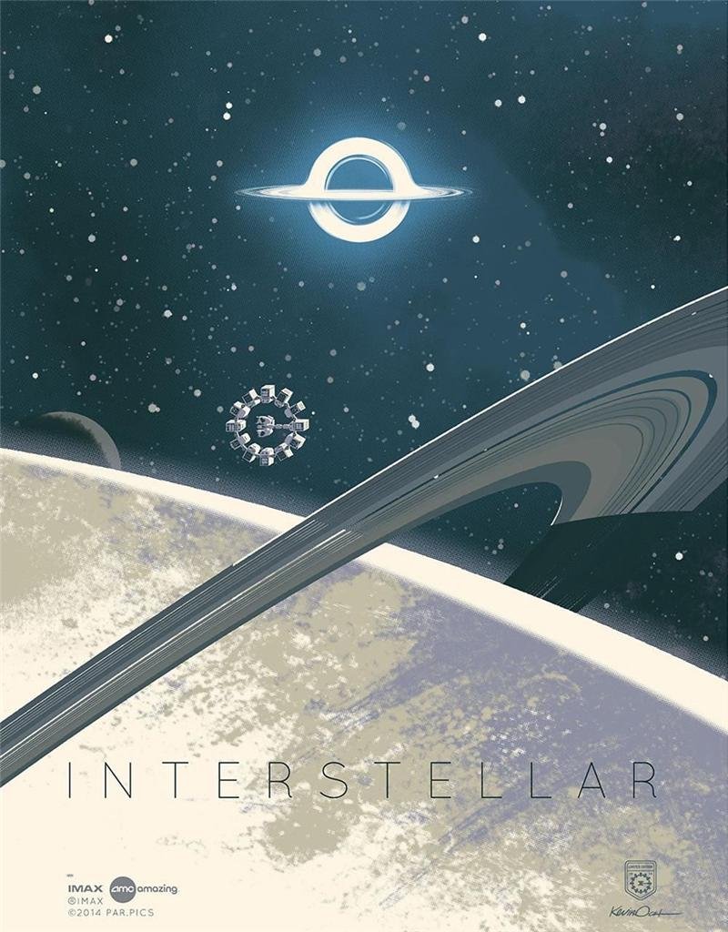 INTERSTELLAR 12x16 Original Promo Movie Poster 2014 AMC IMAX