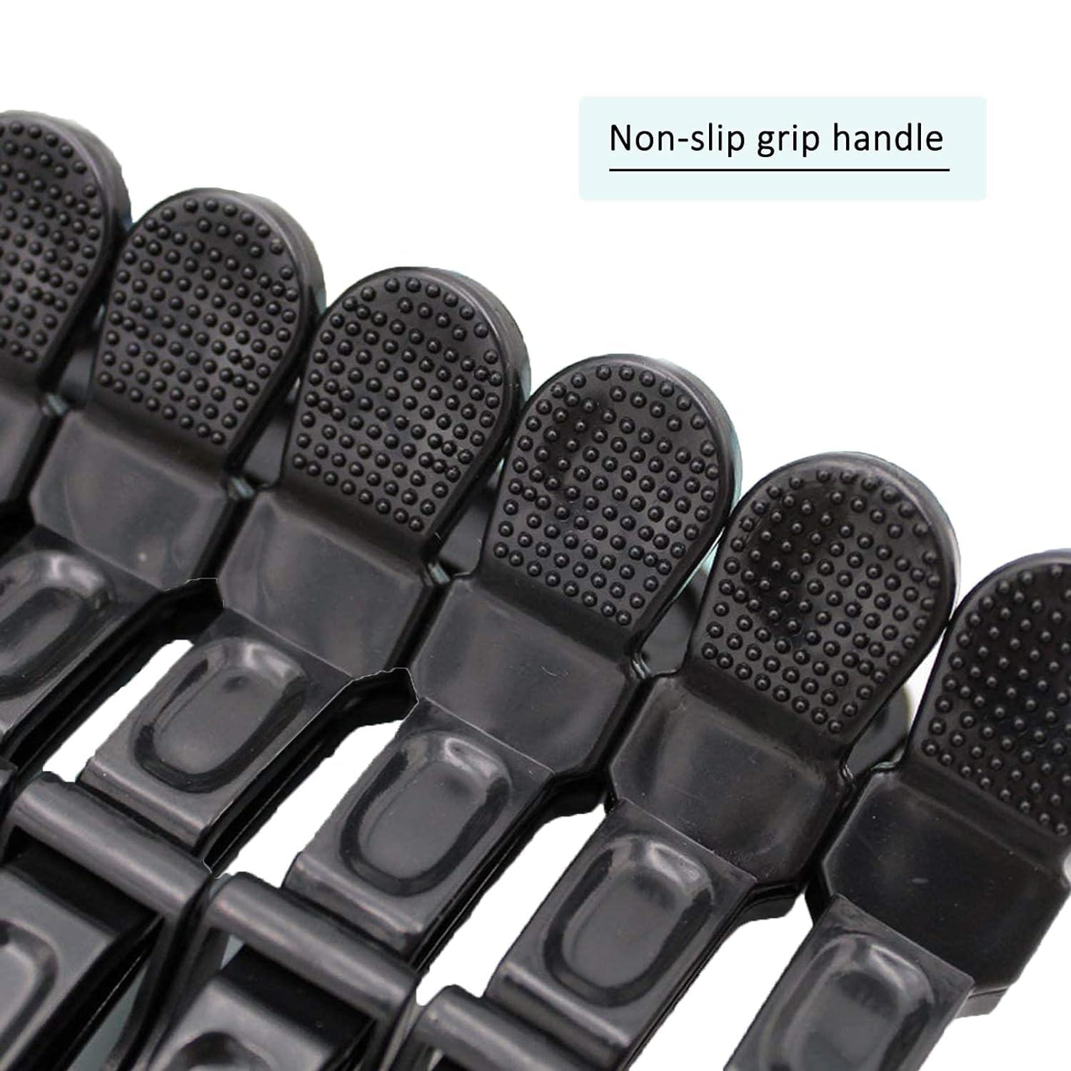 Miramar 10x Crocodile Hair Clips Barrette,Professional Styling Hair Clips,Sectioning Clamp for Thick Hair,with Nonslip Grip and Wide Teeth for Salon Home Use Women and Girls (Pack Of 10, Black) 2