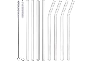 ALINK Glass Smoothie Straws - the Ultimate Eco-Friendly Drinking Solution