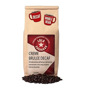 Lola Savannah Creme Brulee Whole Bean Decaf Coffee, 2lb