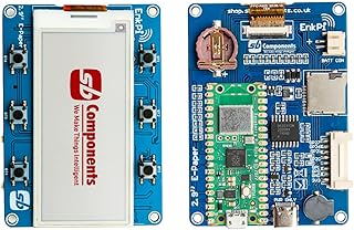 EnkPi - ePaper Display Board Based on Raspberry Pi Pico W, Partial Refresh Support Raspberry Pi Pico E-Paper E-Ink Display Module Programmable 296x128 Resolution 2.9inch ePaper Board