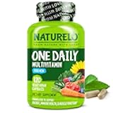 NATURELO Mens Multivitamins - One Daily Multivitamin for Men with Vitamins, Minerals & Organic Whole Foods, Boost Energy & Health, Non-GMO, 120 Vegetarian Capsules