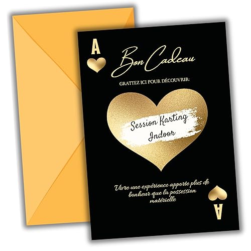 Carte à gratter personnalisable | Chèque cadeau surprise | Carte