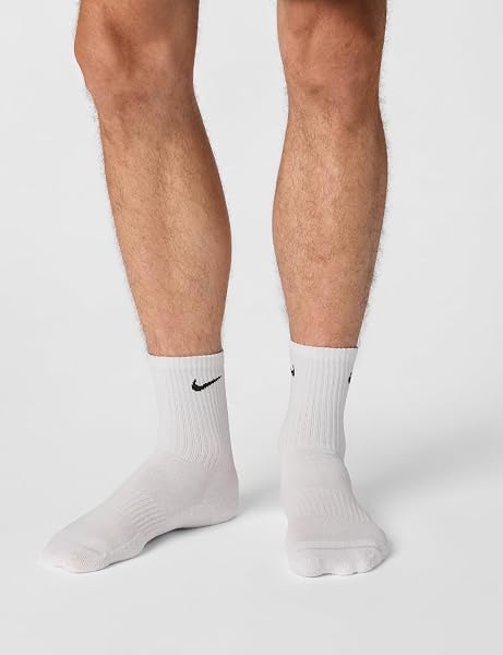 NIKE Herren Unisex U Nk Everyday Ltwt Crew 3pr Crew-trainingssocken (3 Paar) (3er Pack) - 2