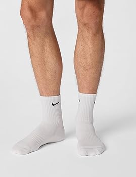 white nike socks short