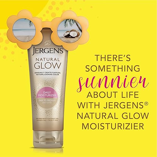 Miniatura 3 de Jergens Loción bronceadora natural sin sol, autobronceador, tono de piel justo a medio, hidratante diario, 7.5 onzas (paquete de 2)