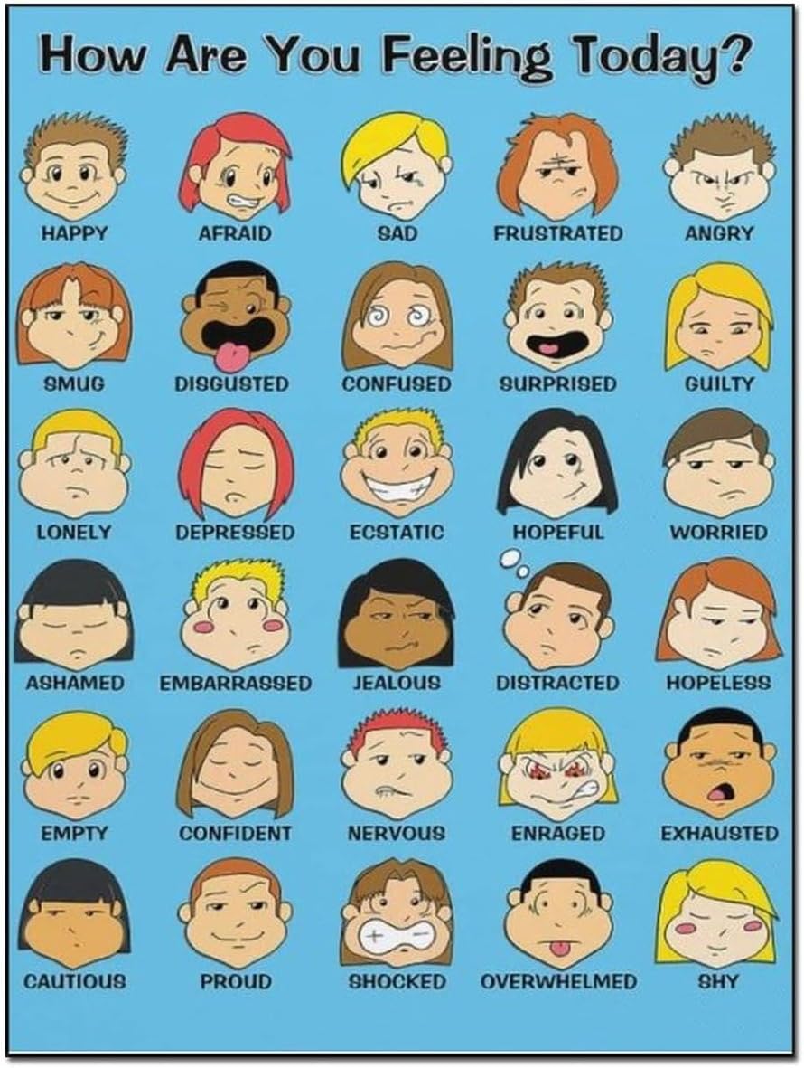Amazon com: Posters Teaching Poster Emotion Poster Dealing with