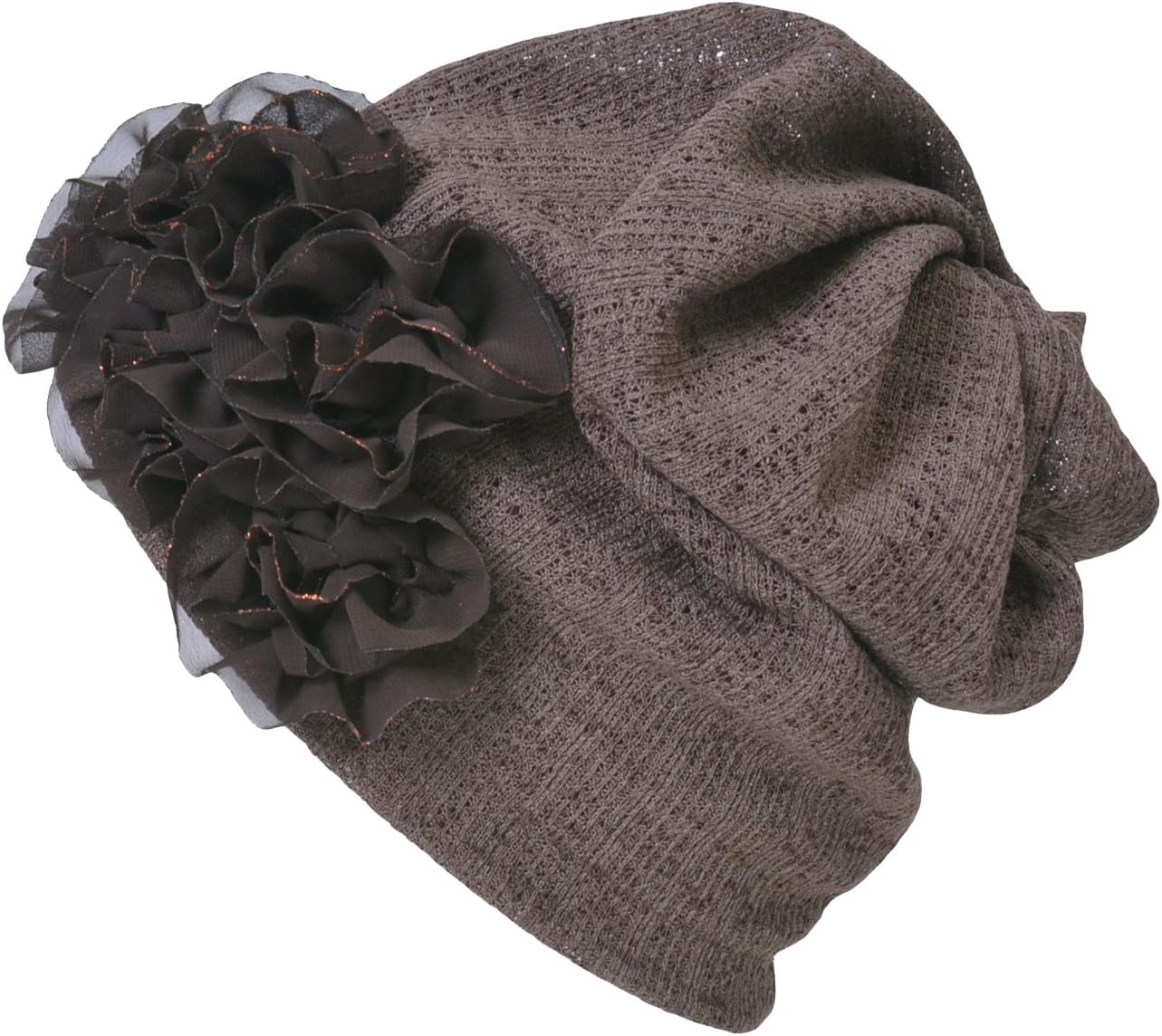 CHARM Womens Flower Beanie Hat - Bonnet Turban Headband Chemo Cap Circle Scarf